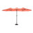 14.8 Ft Double Sided Outdoor Umbrella  orange . 100% Canopy, Steel Frame. Great For Backyard, Poolside, Lawn And Garden Orange Umbrella. Fabric, Superior Sunshade Efficiency. Ideal