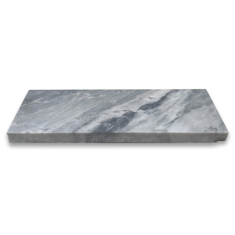 Carreau de mosaïque pour mur et plancher en marbre 5 po x 12 po Bardiglio, Gris foncé