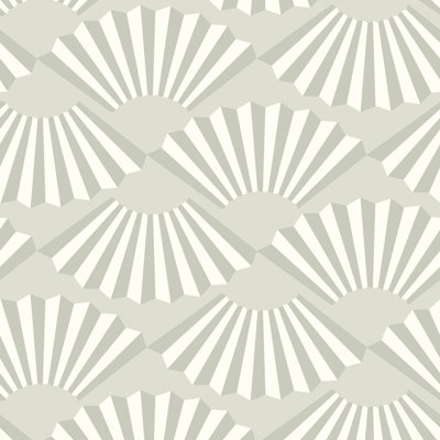 Fanning Out - Papier peint perle de mer par Julianne Taylor Style