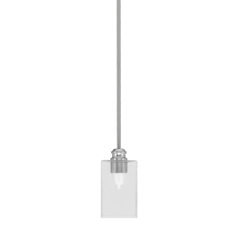 Luminaire suspendu simple à 1 lumière Edge, Nickel brossé