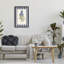 Cadre flottant Lilac Study Over Stripes, design par Corinne Haig-1930300467-1930300464