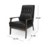 Chaise d'appoint rembourrée Mid-Century