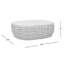 Table basse de patio tissée ovale en oléfine beige clair 40,5 po Willow