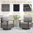 Drazen Wicker Steel Outdoor Seating Group-910527881-910527886