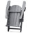 Folding Outdoor Adirondack Chair Set Of 2 And Table Set,HDPE All-Weather Folding Fire Pit Chair,  Ergonomic Design Patio Lawn Chair For Outside Deck Garden Backyardf Balcony-1087863218