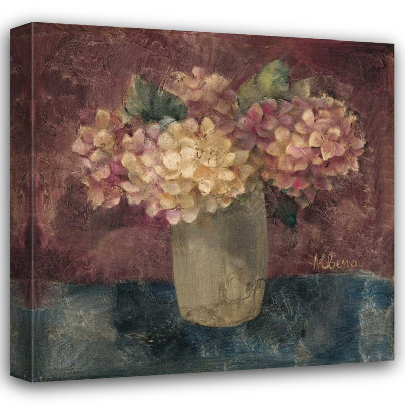 Art sur toile tendue par Red Barrel Studio® Hristova, Albena, étude: Hydrangea Study III, H 36 po x l 36 po
