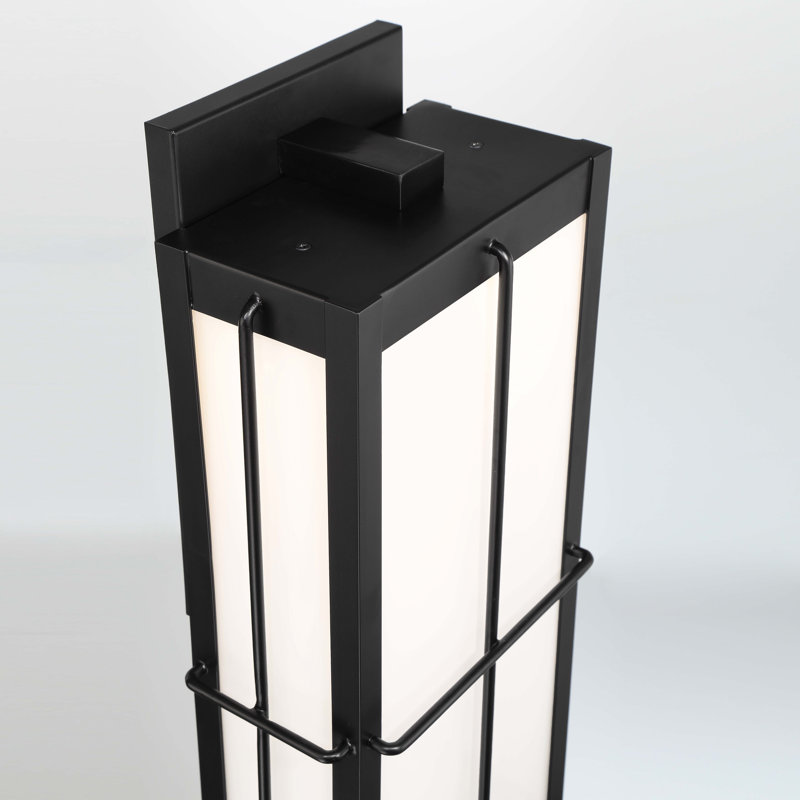  1 light Sconce in Black, 23.75" H x 10.75" W x 6.50" D