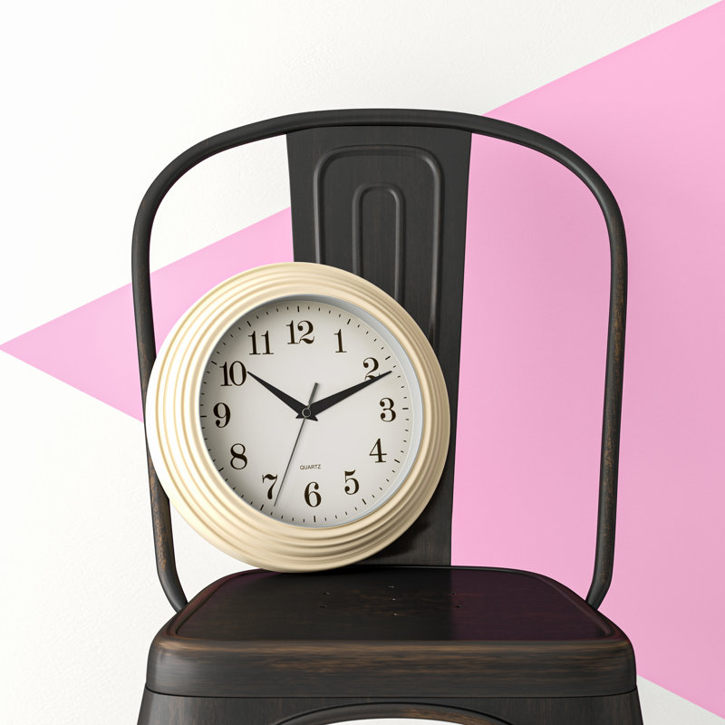 Caffey Wall Clock, Cream