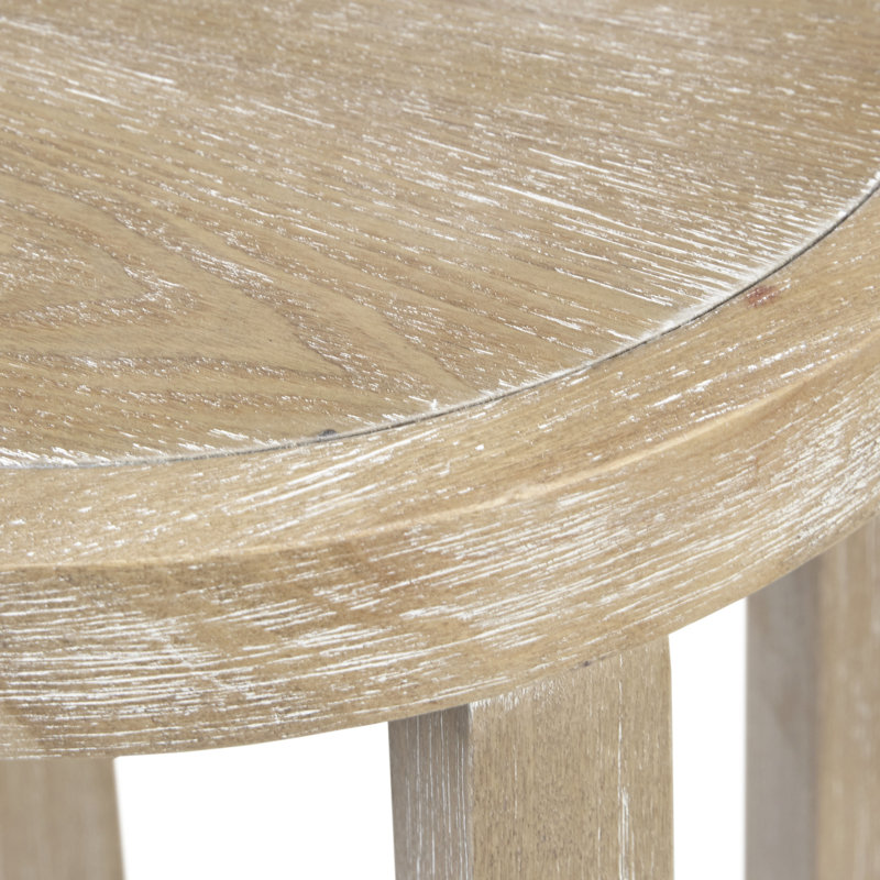 Martha Stewart Harley  Round End Table with Cane Detail