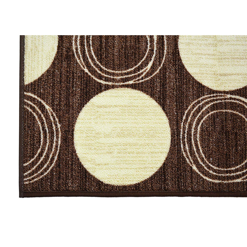 Tapis antidérapant de couleur orange à taille ajustable pour l'intérieur, Tapis de couloir 2 pi 2 po x 4 pi