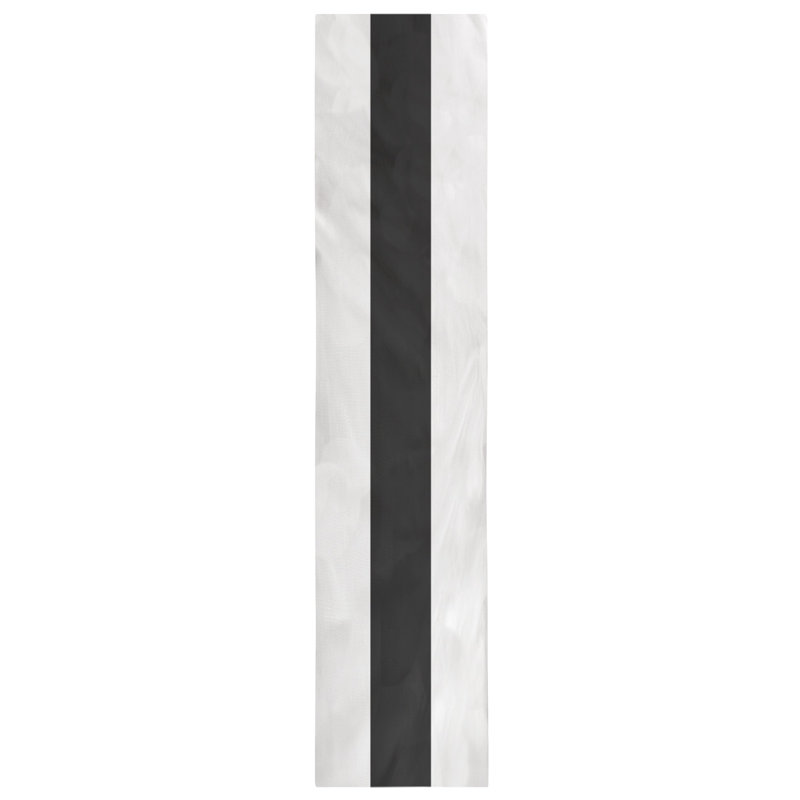 Miami Basketball Table Runner, 72" L x 16" W, White/Black/White, Cotton blend
