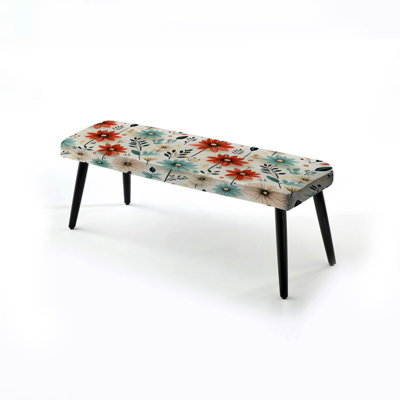 Banc floral beige rembourré Harmony Coastal Harmony II