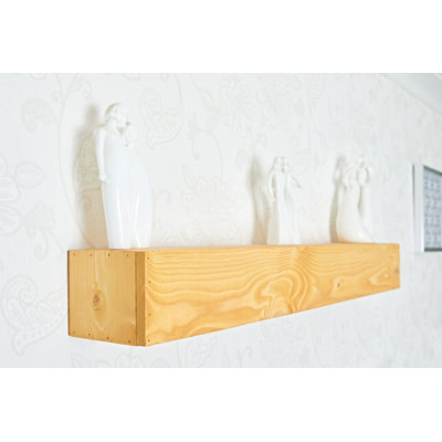 Iulger Floating Shelf with Reclaimed Wood