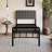 18 Inch Bed Frame with Upholstered Headboard and Metal Footboard-762013259-762013258