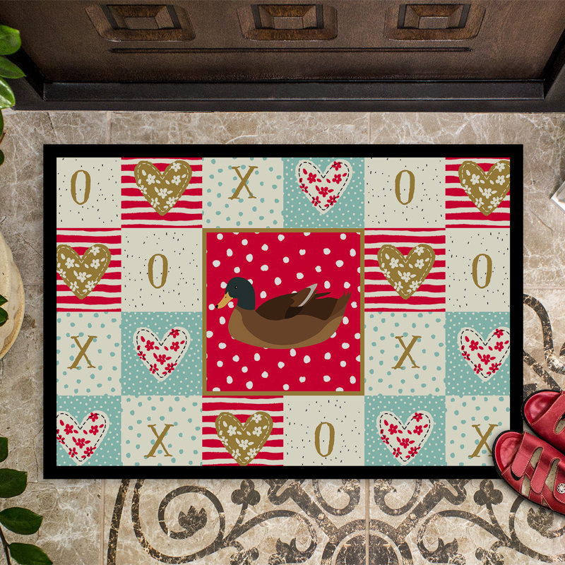 Annice kaki Campbell. Tapis d'entrée antidérapant pour l'extérieur, 24"W x 36"L