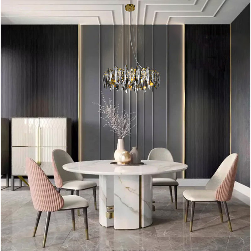 Lustre en cristal transparent 11 lumières Modern