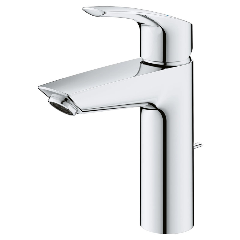 Robinet de salle de bain monotrou avec ensemble de bonde EuroSmart®, Chrome StarLight