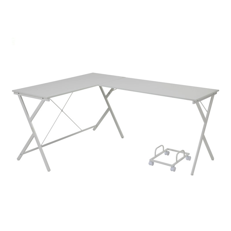 Bureau d'ordinateur Dazenus Finish, Blanc