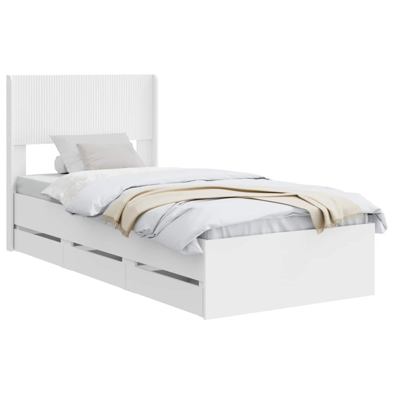 Bed, Small Single (2'6), White