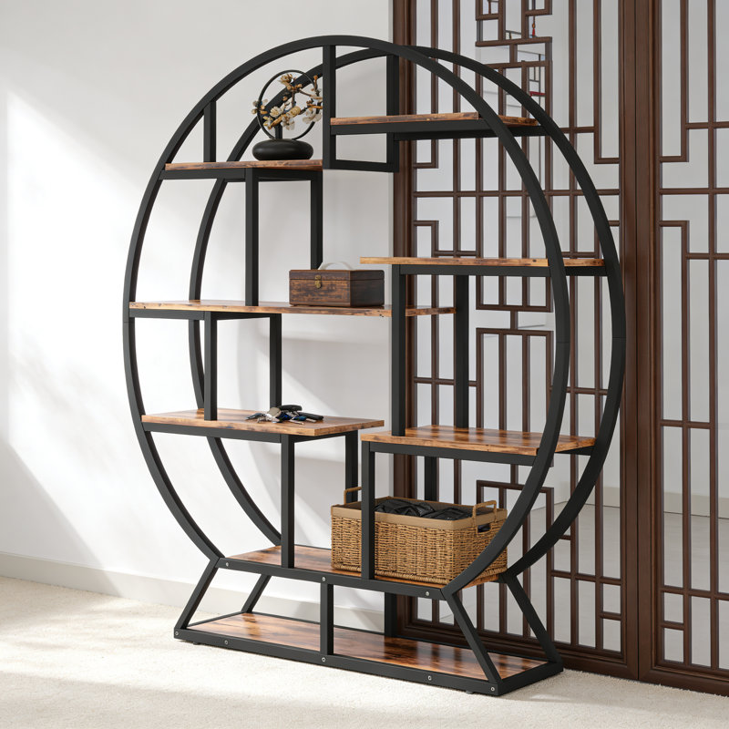 Nordic-Style Metal-Framed Bookshelf, Multi-Tiered Eco-Friendly Board Storage Rack For Home Use Floor-Standing Storage Unit For Living Rooms And Studies
