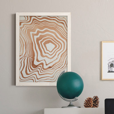 " Wood Grain Suminagashi I "