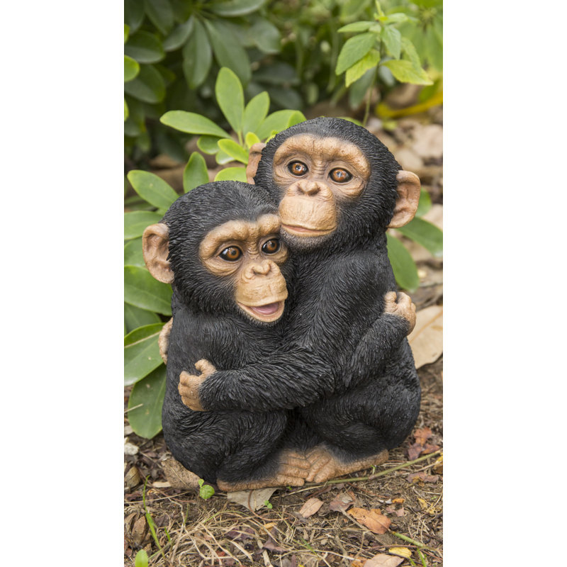 Statue moulant chimpanzees