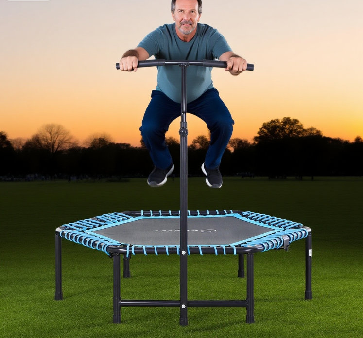 Steel Mini Trampoline Blue
