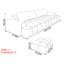 Modern light luxury fabric sofa set