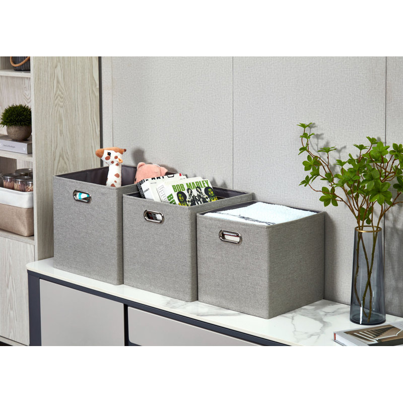 Cube ou bac en tissu, H 11 po x l 11 po x P 11 po