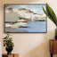 «White Rock Cliff I», reproduction encadrée sur toile-92473078-92473081