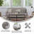 Upholstered Split Back Futon Sofa With Curved Arms And Solid Wood Legs-88754076