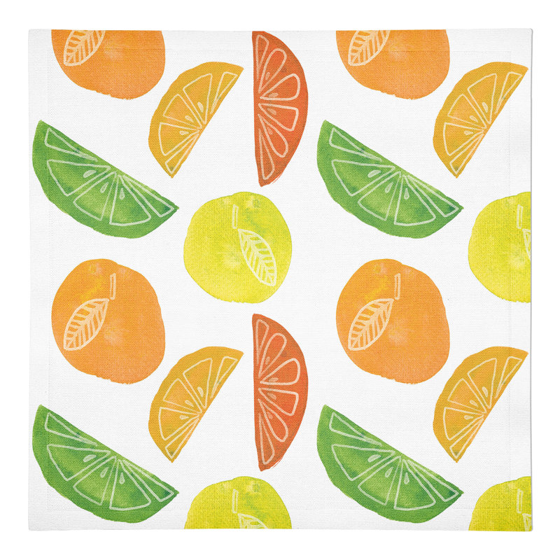 Lucreta Cotton Twill Abstract Square Napkin