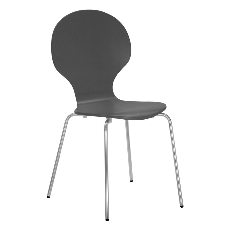 Nita Stacking Dining Chair, Grey