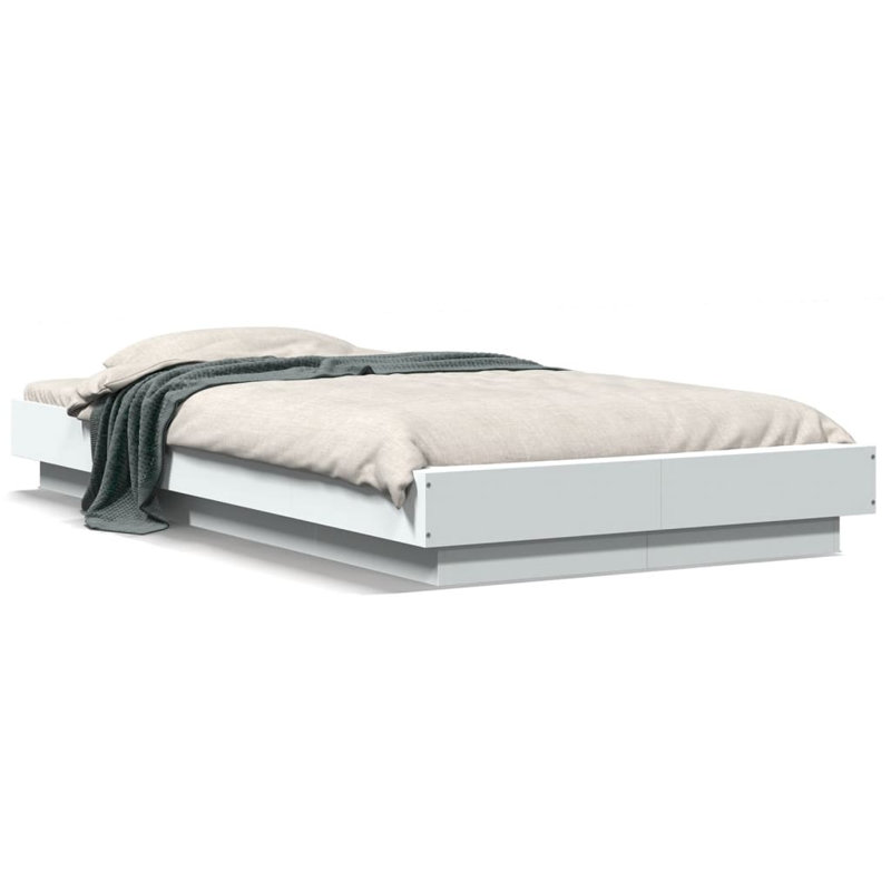 Noar Bed Frame, DE Size (100 x 200cm), White