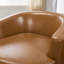 Fauteuil d'appoint pivotant en tonneau en cuir végétalien moderne 32,3 po de largeur avec accoudoirs courbés et coussin amovible (ensemble de 4)-1967526162