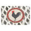 Tapis pour salle de bain à motif de coq rétro 36 x 24