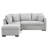 82.6" L-Shaped Sectional Pull Out Sofa Bed Sleeper Sofa With Two USB Ports, Two Power Sockets And A Movable Storage Ottoman
