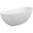 65" Freestanding Solid Surface Bathtub, Luxury Handcrafted Stone Resin Freestanding Soaking Bathtub With Overflow And Pop-Up Drain-111597530