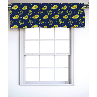 Sateen Floral Ruffled Window Valance