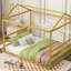 Lit plateforme en métal, format grand lit, construction solide