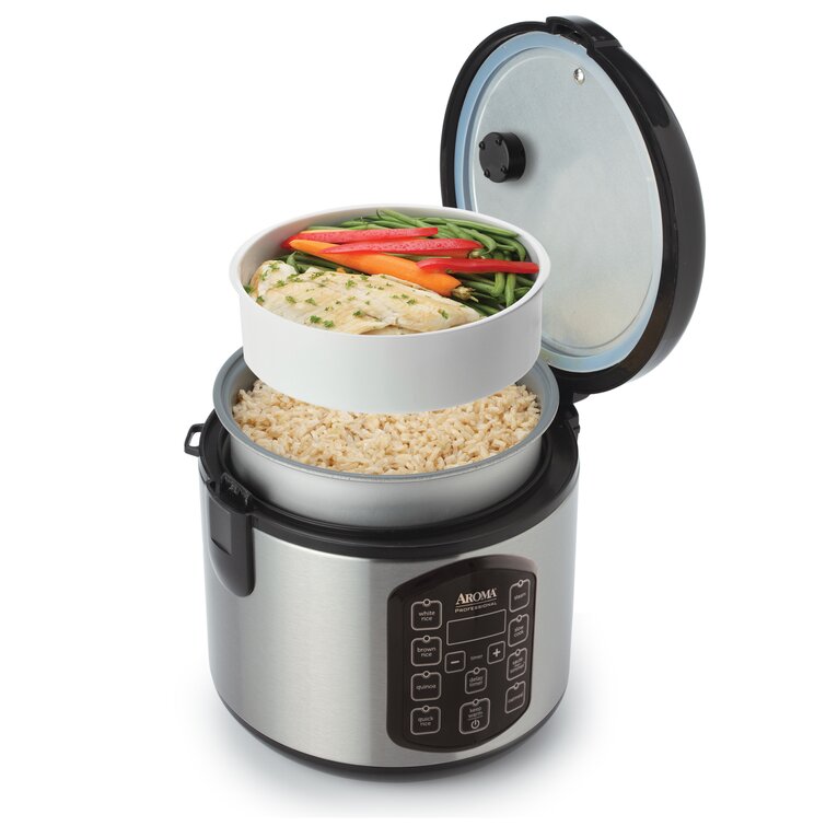  8 Cup Digital Cool-Touch Rice Cooker and Food Steamer