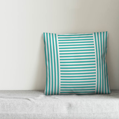 Striped Outdoor Throw Pillow