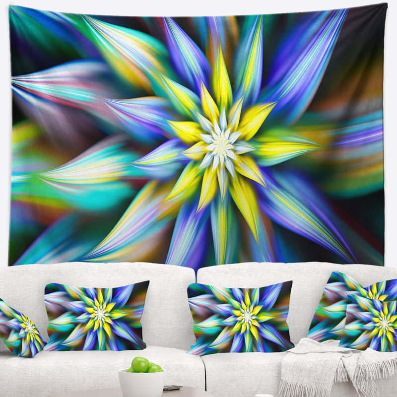 Tapisserie pour pétales floral multicolore danse, H 50 po x l 60 po