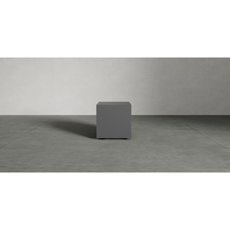 Jane 2 - Drawer Nightstand, Left, Glossy Chateau Gray