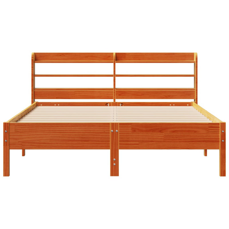 Storage Bed, Kingsize (5'), Wax Brown