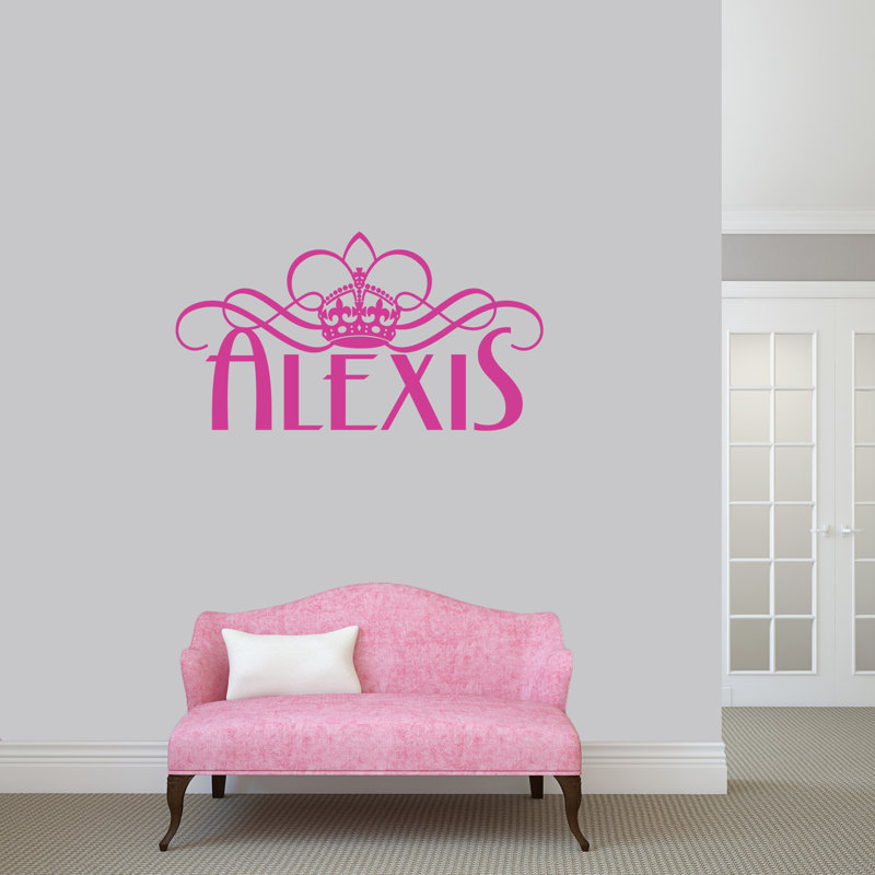 Text & Numbers Wall Decal, Hot Pink, Yes