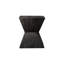 Suar Wood Double Trapezoid Stool, Ebony