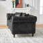 Canapé Chesterfield en tissu 3 + 2 places, accoudoirs roulés High-Tech, canapé Mid-Century moderne pour salon, bureau, appartement