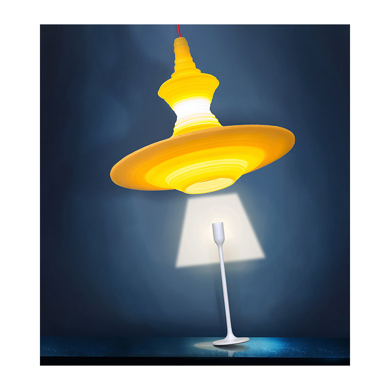 Stupa 1 - Light Chandelier, Yellow