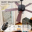 52 Inch Ceiling Fan With Light, Ceiling Fan With 5 Blades, Hammered Glass Shade, Remote Control, Reversible Motor For Living Room Bedroom Dining Room-723923216-723923222